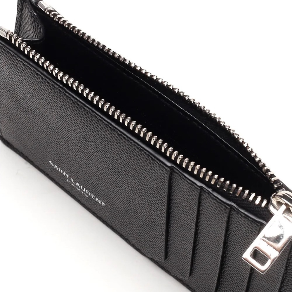 Saint Laurent YSL Zip Card Case Cardholder wallet